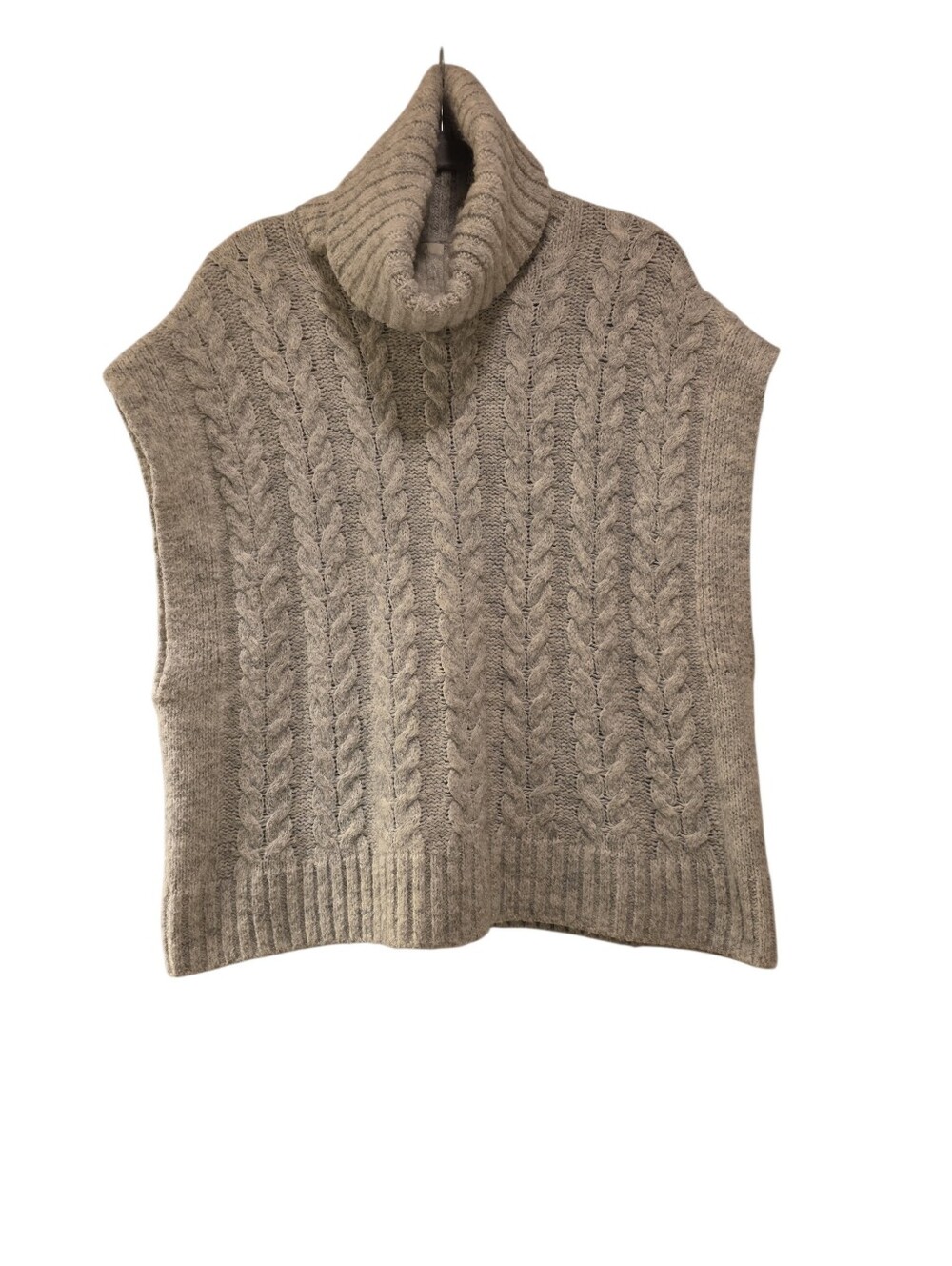 Joie, Sweater Vest, Sleeveless, Oversized, Light Gray, Partial Wool, Women's S,